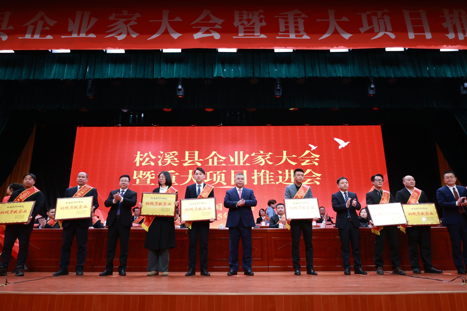 喜報！易順建工集團(tuán)榮獲“松溪縣2024年度納稅貢獻(xiàn)企業(yè)”稱號